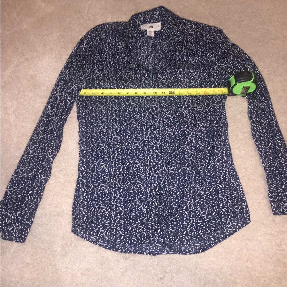 H & M Dress Shirt sZ Sm Slim Fit